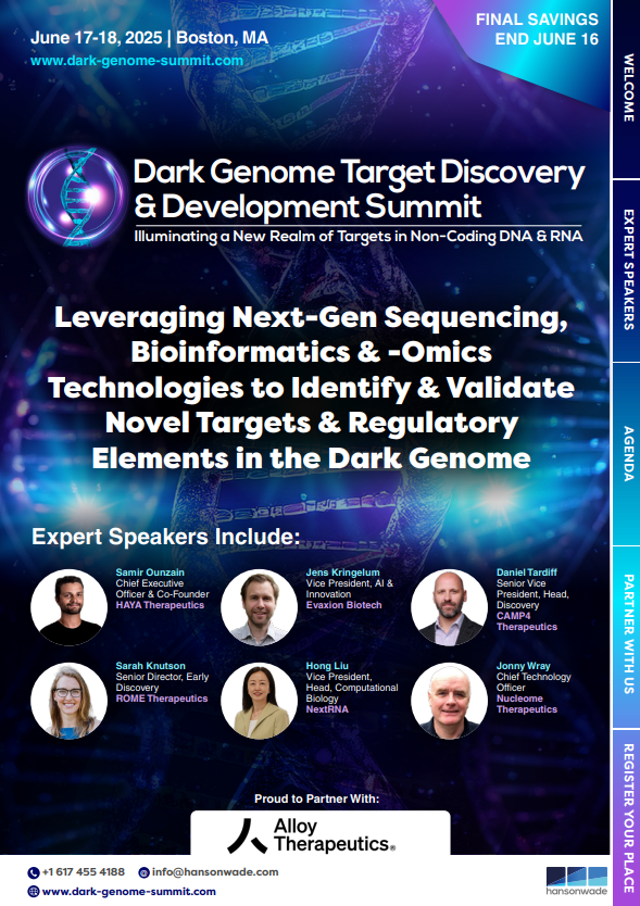 Dark Genome Drug Discovery & Development - Event Guide image Dark Genome Drug Discovery & Development - Event Guide image
